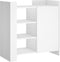 vidaXL - Dressoir - 73,5x35x75 - cm - bewerkt - hout - wit