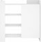 vidaXL - Dressoir - 73,5x35x75 - cm - bewerkt - hout - wit