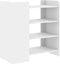 vidaXL - Dressoir - 73,5x35x75 - cm - bewerkt - hout - wit
