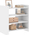 vidaXL - Dressoir - 73,5x35x75 - cm - bewerkt - hout - wit