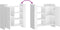 vidaXL - Dressoir - 73,5x35x75 - cm - bewerkt - hout - wit