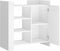 vidaXL - Dressoir - 73,5x35x75 - cm - bewerkt - hout - wit
