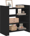 vidaXL - Dressoir - 73,5x35x75 - cm - bewerkt - hout - zwart