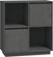 vidaXL - Dressoir - 74x35x80 - cm - massief - grenenhout - grijs