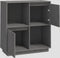 vidaXL - Dressoir - 74x35x80 - cm - massief - grenenhout - grijs