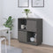 vidaXL - Dressoir - 74x35x80 - cm - massief - grenenhout - grijs