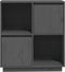 vidaXL - Dressoir - 74x35x80 - cm - massief - grenenhout - grijs