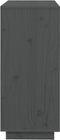 vidaXL - Dressoir - 74x35x80 - cm - massief - grenenhout - grijs