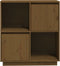 vidaXL - Dressoir - 74x35x80 - cm - massief - grenenhout - honingbruin