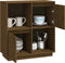 vidaXL - Dressoir - 74x35x80 - cm - massief - grenenhout - honingbruin