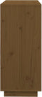 vidaXL - Dressoir - 74x35x80 - cm - massief - grenenhout - honingbruin