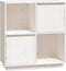 vidaXL - Dressoir - 74x35x80 - cm - massief - grenenhout - wit