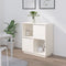vidaXL - Dressoir - 74x35x80 - cm - massief - grenenhout - wit