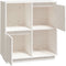vidaXL - Dressoir - 74x35x80 - cm - massief - grenenhout - wit