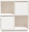 vidaXL - Dressoir - 74x35x80 - cm - massief - grenenhout - wit