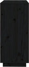 vidaXL - Dressoir - 74x35x80 - cm - massief - grenenhout - zwart