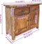 vidaXL - Dressoir - 75x30x65 - cm - massief - mahoniehout