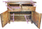 vidaXL - Dressoir - 75x30x65 - cm - massief - mahoniehout