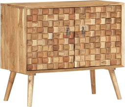 vidaXL - Dressoir - 75x35x65 - cm - massief - acaciahout