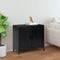 vidaXL - Dressoir - 75x35x70 - cm - massief - grenenhout - zwart