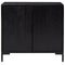 vidaXL - Dressoir - 75x35x70 - cm - massief - grenenhout - zwart