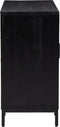 vidaXL - Dressoir - 75x35x70 - cm - massief - grenenhout - zwart