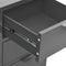 vidaXL - Dressoir - 75x35x70 - cm - staal - en - gehard - glas - antracietkleurig