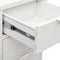 vidaXL - Dressoir - 75x35x70 - cm - staal - en - gehard - glas - wit