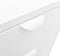 vidaXL - Dressoir - 75x35x70 - cm - staal - en - gehard - glas - wit