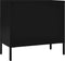vidaXL - Dressoir - 75x35x70 - cm - staal - en - gehard - glas - zwart