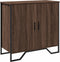 vidaXL - Dressoir - 78x35,5x74,5 - cm - bewerkt - hout - bruin - eikenkleur