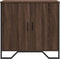 vidaXL - Dressoir - 78x35,5x74,5 - cm - bewerkt - hout - bruin - eikenkleur