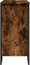 vidaXL - Dressoir - 78x35,5x74,5 - cm - bewerkt - hout - gerookt - eikenkleurig