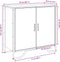 vidaXL - Dressoir - 78x35,5x74,5 - cm - bewerkt - hout - grijs - sonoma - eikenkleurig