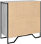 vidaXL - Dressoir - 78x35,5x74,5 - cm - bewerkt - hout - grijs - sonoma - eikenkleurig
