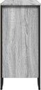 vidaXL - Dressoir - 78x35,5x74,5 - cm - bewerkt - hout - grijs - sonoma - eikenkleurig