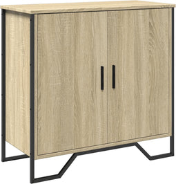 vidaXL - Dressoir - 78x35,5x74,5 - cm - bewerkt - hout - sonoma - eikenkleurig