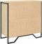 vidaXL - Dressoir - 78x35,5x74,5 - cm - bewerkt - hout - sonoma - eikenkleurig