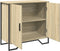vidaXL - Dressoir - 78x35,5x74,5 - cm - bewerkt - hout - sonoma - eikenkleurig