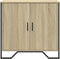 vidaXL - Dressoir - 78x35,5x74,5 - cm - bewerkt - hout - sonoma - eikenkleurig