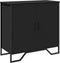 vidaXL - Dressoir - 78x35,5x74,5 - cm - bewerkt - hout - zwart