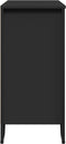 vidaXL - Dressoir - 78x35,5x74,5 - cm - bewerkt - hout - zwart