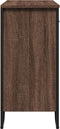 vidaXL - Dressoir - 79.5x35,5x74,5 - cm - bewerkt - hout - bruin - eikenkleur