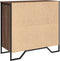 vidaXL - Dressoir - 79.5x35,5x74,5 - cm - bewerkt - hout - bruin - eikenkleur