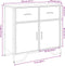 vidaXL - Dressoir - 79.5x35,5x74,5 - cm - bewerkt - hout - grijs - sonoma - eikenkleur