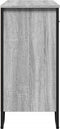 vidaXL - Dressoir - 79.5x35,5x74,5 - cm - bewerkt - hout - grijs - sonoma - eikenkleur