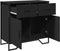 vidaXL - Dressoir - 79.5x35,5x74,5 - cm - bewerkt - hout - zwart