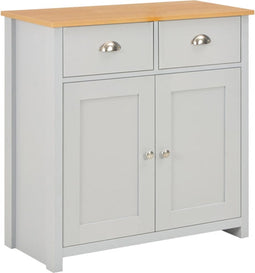 vidaXL - Dressoir - 79x35x81 - cm - grijs