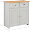 vidaXL - Dressoir - 79x35x81 - cm - grijs