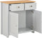 vidaXL - Dressoir - 79x35x81 - cm - grijs